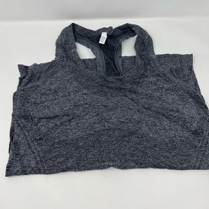Athleta racerback tank heather gray size medium